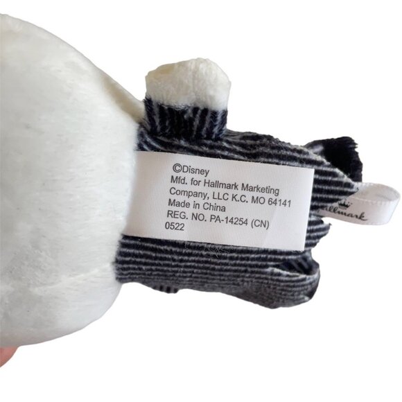 Disney Jack Skellington Nightmare‎ Before Christmas Halmark Plush Ornament Buddy - Picture 6 of 6